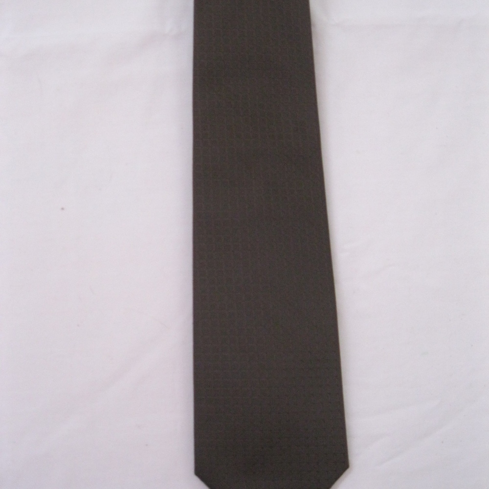 Gino di Milano silk tie, dk. brown, OS